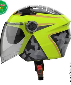 Mũ bảo hiểm 3/4 [Royal M268] tem có 2 kính